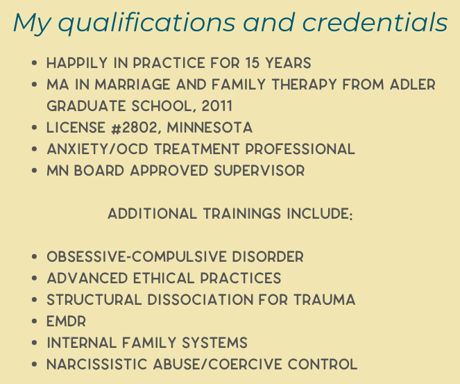 My qualifications and credentials (2)